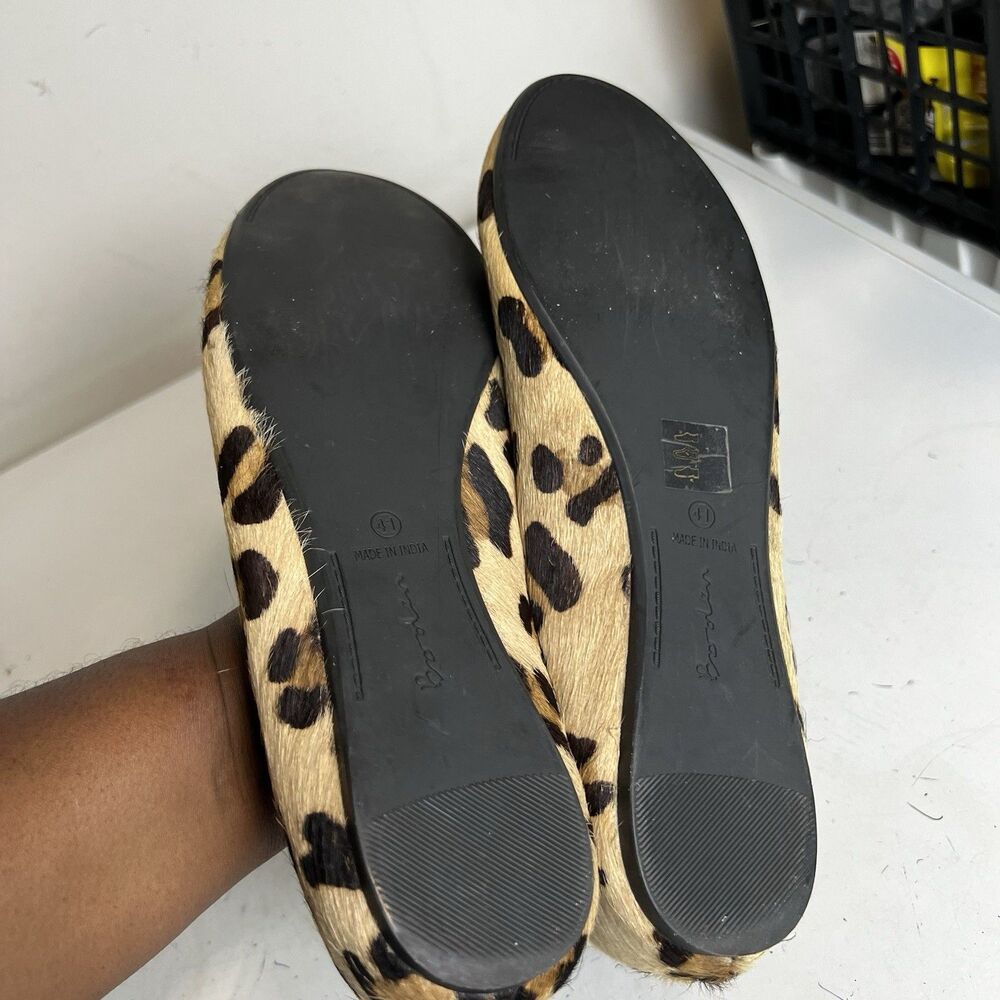 Boden Shoes Flat Leopard Print Calf-Hair Ballet Casual Size 41 - Picture 8 of 10